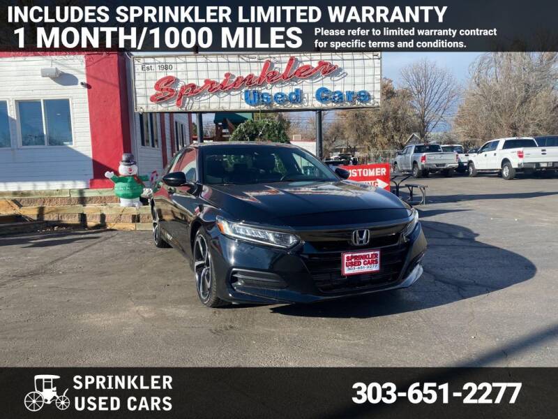 2018 Honda Accord for sale at Sprinkler Used Cars in Longmont CO