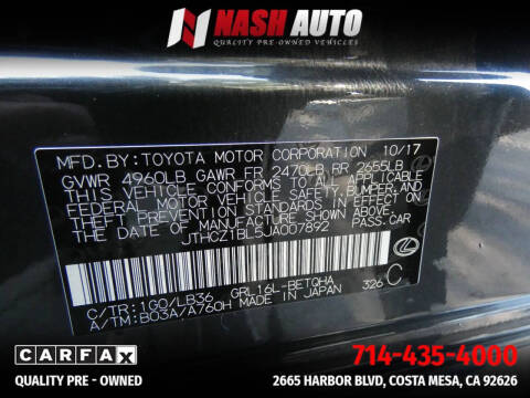 2018 Lexus GS 350 F SPORT