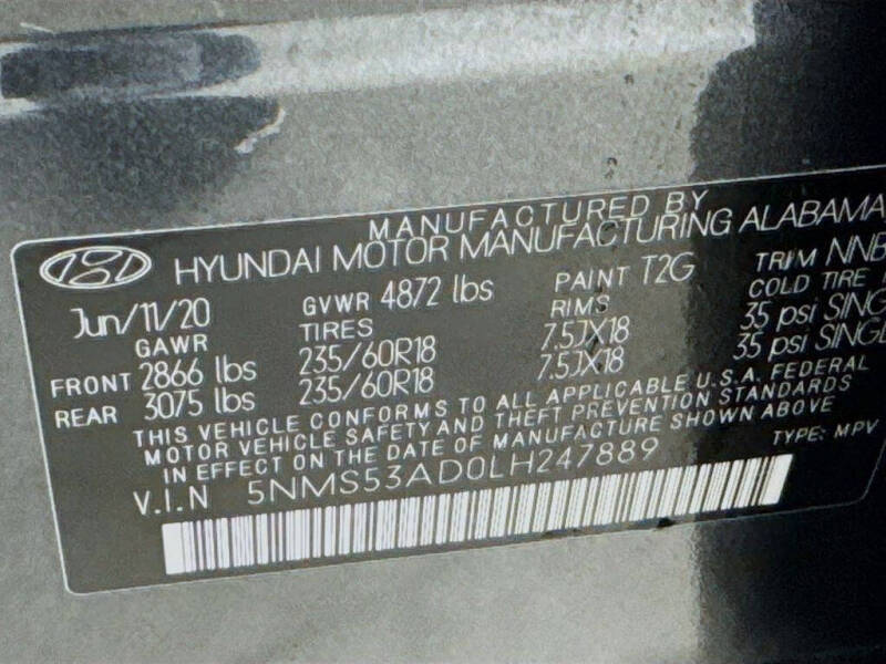 2020 Hyundai Santa Fe Limited
