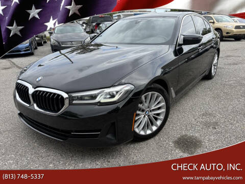 2021 BMW 5 Series for sale at CHECK AUTO, INC. in Tampa FL