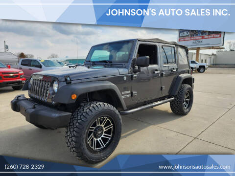 2017 Jeep Wrangler Unlimited for sale at Johnson's Auto Sales Inc. in Decatur IN