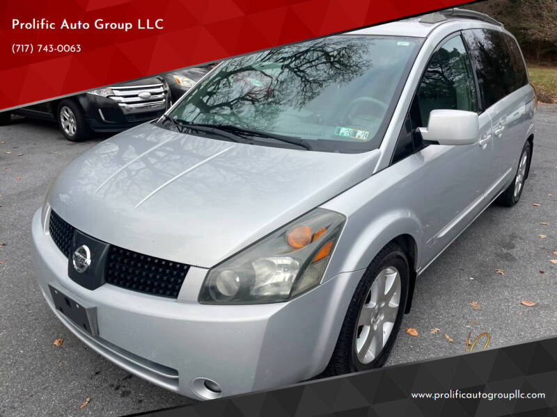 2005 Nissan Quest for sale at Prolific Auto Group LLC in Highspire PA