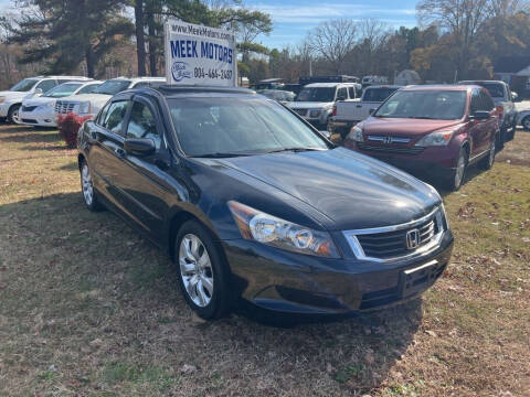 2008 Honda Accord for sale at MEEK MOTORS in Powhatan VA