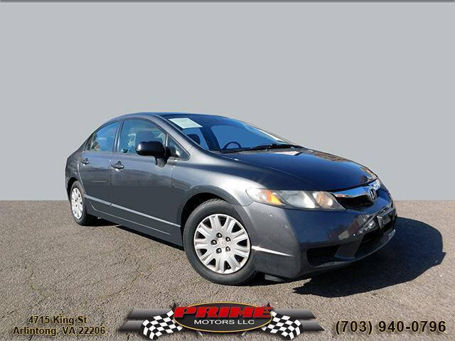 2010 Honda Civic for sale at PRIME MOTORS LLC in Arlington VA