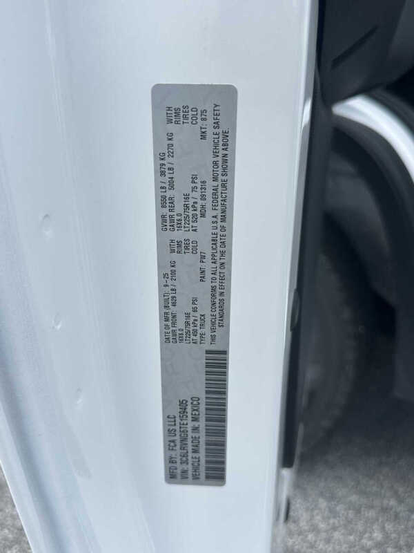 2026 RAM ProMaster