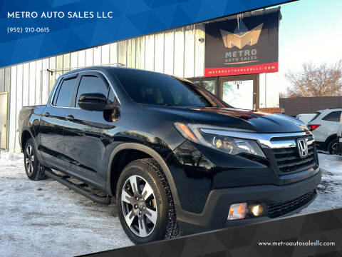 2019 Honda Ridgeline for sale at METRO AUTO SALES LLC in Lino Lakes MN