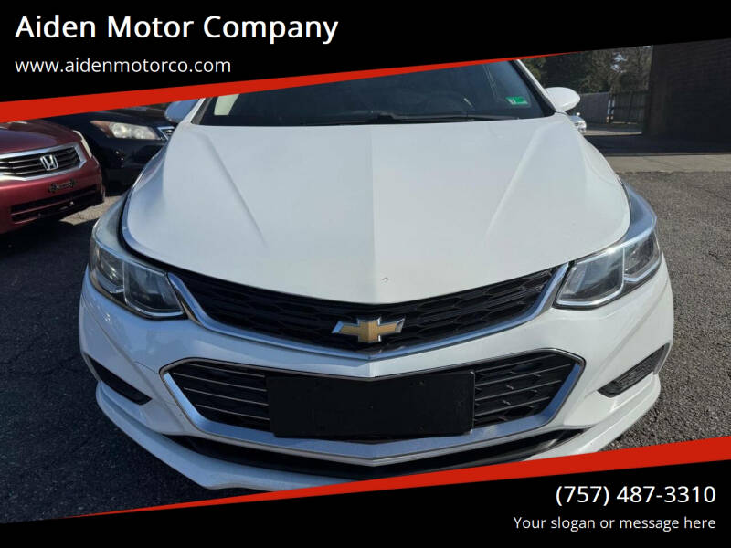 2016 Chevrolet Cruze for sale at Aiden Motor Company in Portsmouth VA