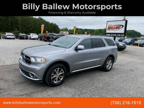 2014 Dodge Durango for sale at Billy Ballew Motorsports in Dawsonville GA