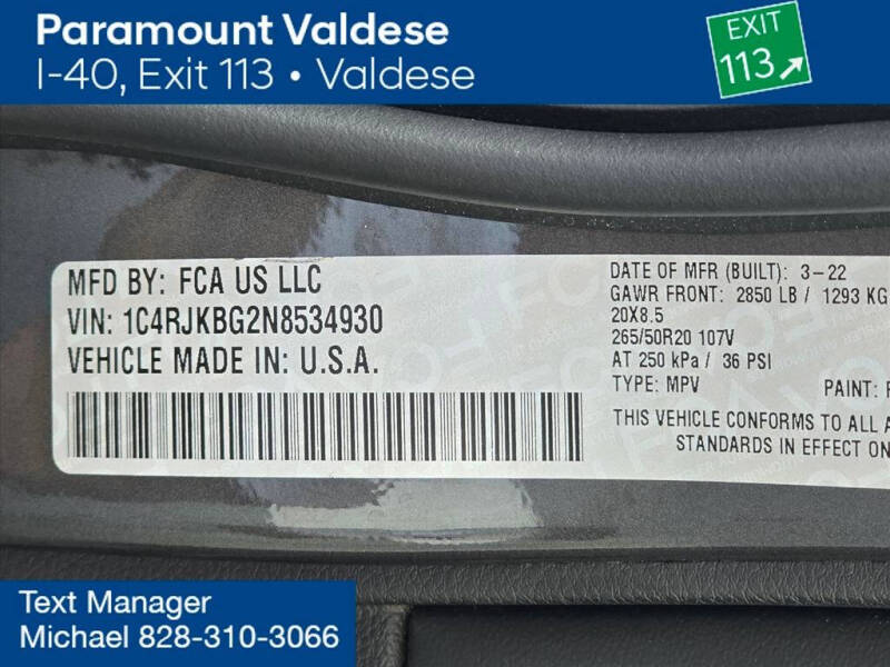 2022 Jeep Grand Cherokee L Limited