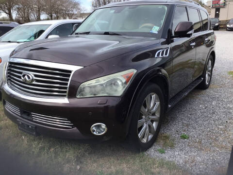 2012 Infiniti QX56 for sale at Eagle Auto Sales in Lafayette LA