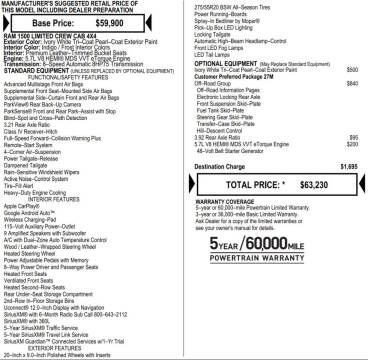 2021 RAM 1500 Limited