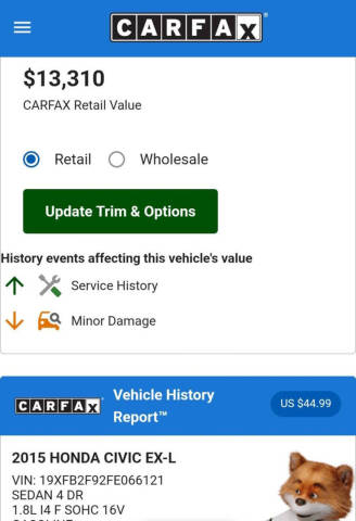 2015 Honda Civic EX-L