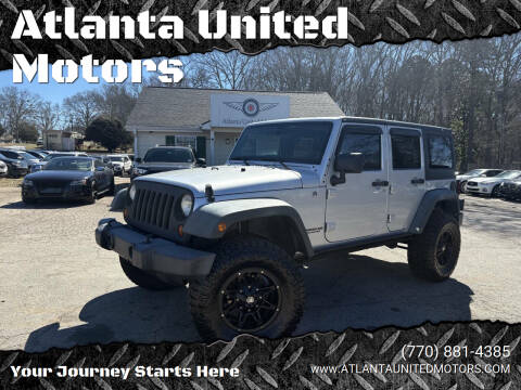 2012 Jeep Wrangler Unlimited for sale at Atlanta United Motors in Jefferson GA