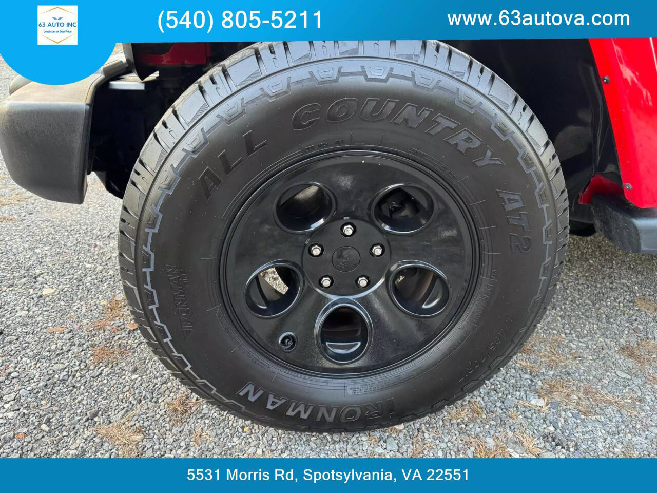 2015 Jeep Wrangler Unlimited for sale at 63 Auto Inc in Spotsylvania, VA