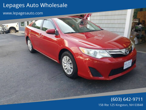2012 Toyota Camry for sale at Lepages Auto Wholesale in Kingston NH