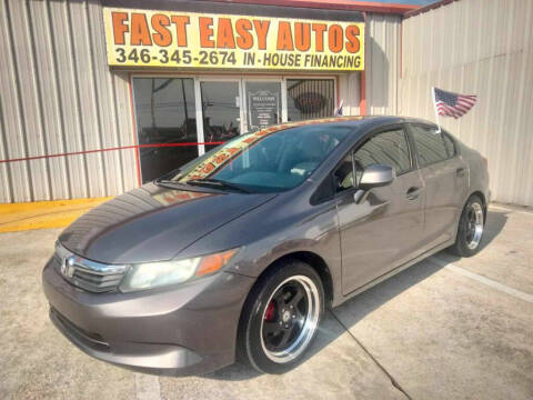 2012 Honda Civic for sale at Fast Easy Autos in Humble TX