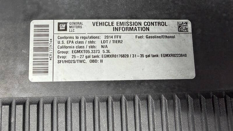 2014 Chevrolet Tahoe Special Service