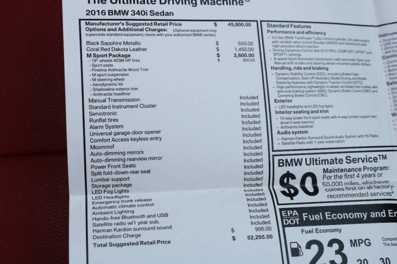 2016 BMW 3 Series 340i