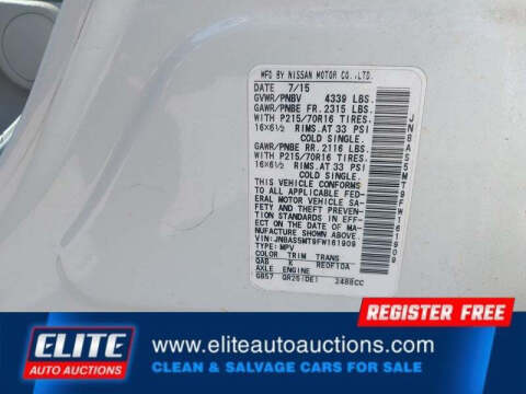 2015 Nissan Rogue Select S