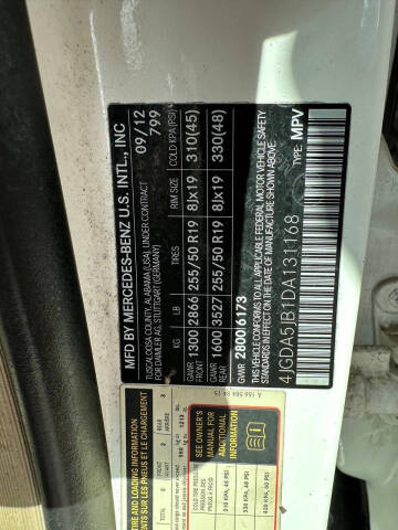 2013 Mercedes-Benz M-Class ML 350