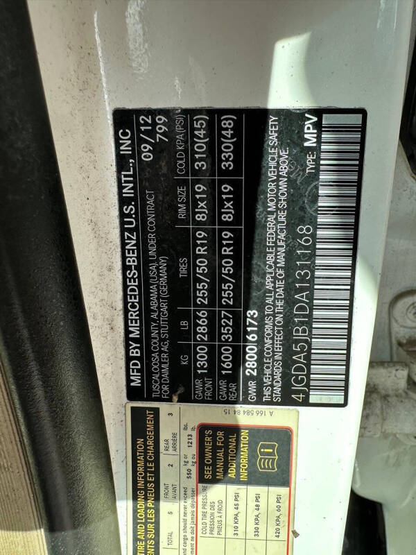 2013 Mercedes-Benz M-Class ML 350