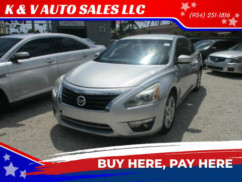 2013 Nissan Altima for sale at K & V AUTO SALES LLC in Hollywood FL