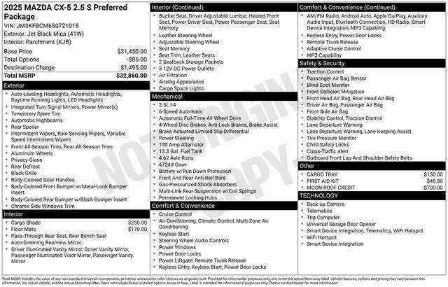 2025 Mazda CX-5 2.5 S Preferred
