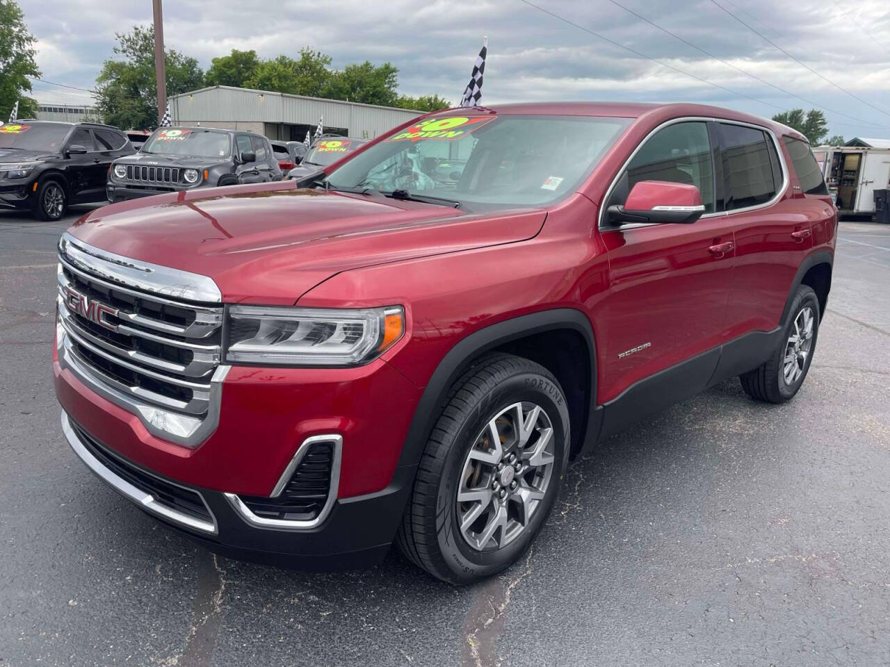 Dk. Red 2020 GMC Acadia SLE SLE 4dr SUV 2