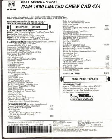 2021 RAM 1500 Limited
