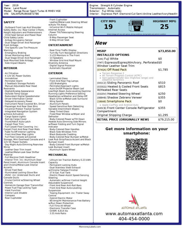 2019 Land Rover Range Rover Sport HSE