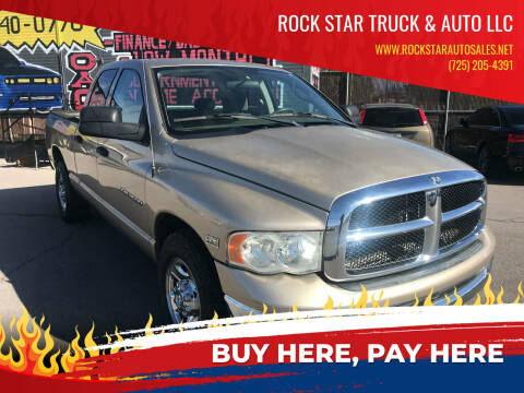 2004 Dodge Ram Pickup 2500 for sale at ROCK STAR TRUCK & AUTO LLC in Las Vegas NV