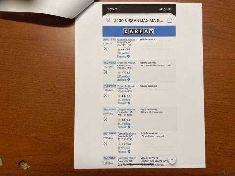 2000 Nissan Maxima GLE