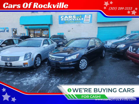 2012 Honda Accord for sale at Cars Of Rockville in Rockville MD