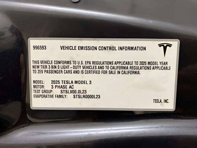 2025 Tesla Model 3 Long Range
