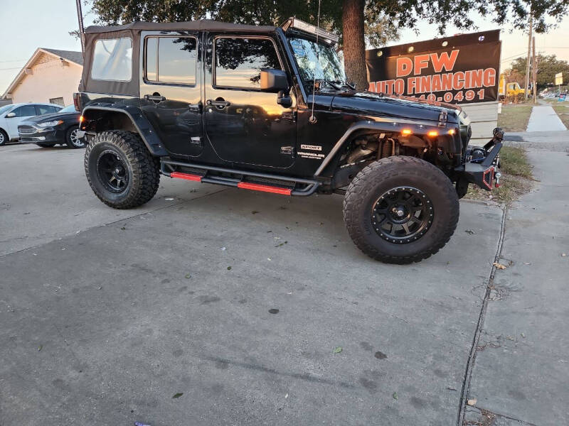 2016 Jeep Wrangler Unlimited for sale at DFW AUTO FINANCING LLC in Dallas TX