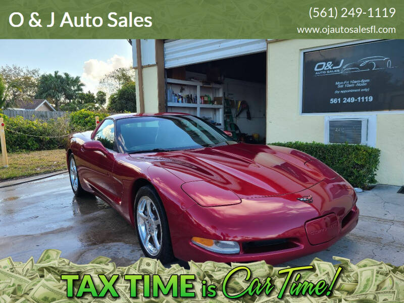 2002 Chevrolet Corvette for sale at O & J Auto Sales in Royal Palm Beach FL