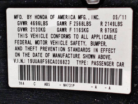 2012 Acura TL w/Tech