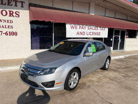 2012 Ford Fusion for sale at BRAMLETT MOTORS in Hope AR