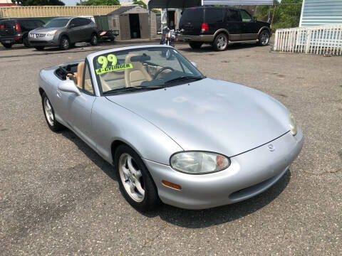 1999 Mazda MX-5 Miata for sale at LINDER'S AUTO SALES in Gastonia NC