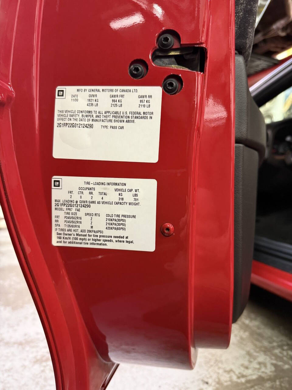 2001 Chevrolet Camaro 25