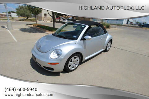 2007 Volkswagen New Beetle Convertible for sale at Highland Autoplex, LLC in Dallas TX