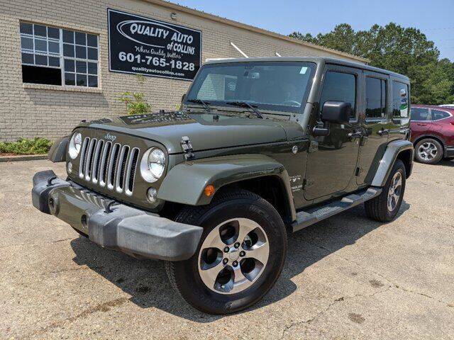 2016 Jeep Wrangler Unlimited for sale at Quality Auto of Collins in Collins MS