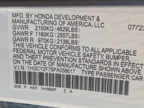 2023 Honda Accord Hybrid