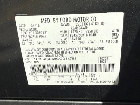 2016 Ford Explorer XLT