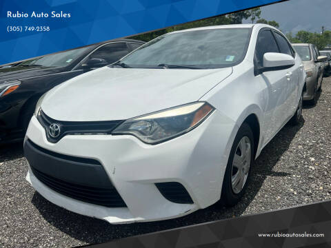 2014 Toyota Corolla for sale at Rubio Auto Sales in Homestead FL