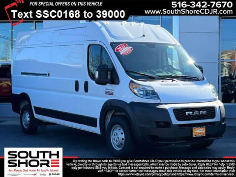 2021 RAM ProMaster for sale at South Shore Chrysler Dodge Jeep Ram in Inwood NY
