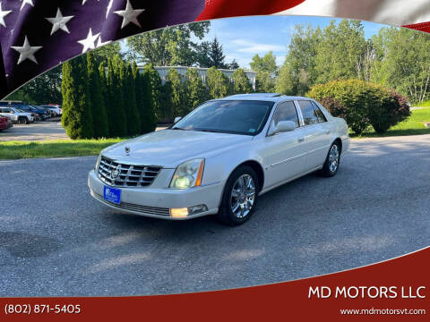2010 Cadillac DTS for sale at MD Motors LLC in Williston VT