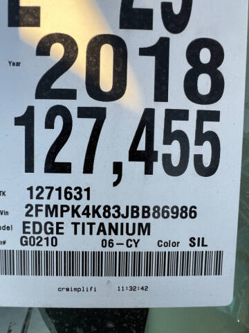 2018 Ford Edge Titanium