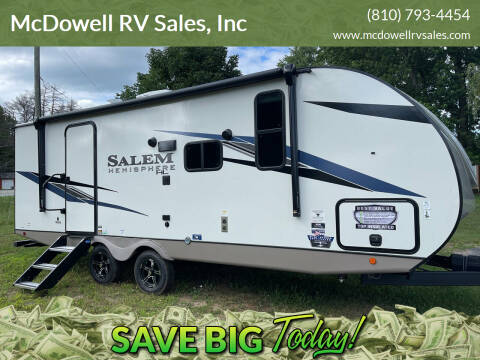 2022 SHOW PRICING!!! Forest River Salem Hemi 22RBHL for sale at McDowell RV Sales, Inc in North Branch MI