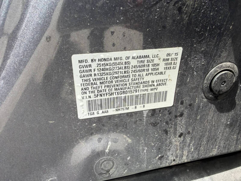2016 Honda Pilot LX